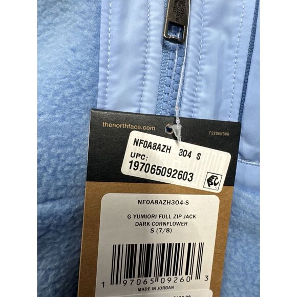 The North Face Girls’ Yumiori Full-Zip Fleece Jacket Blue Small (7/8) NWT - Picture 4 of 5